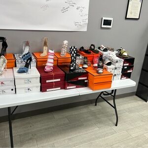 Brand new women heels, sandals, slippers Mixed Lot of 5